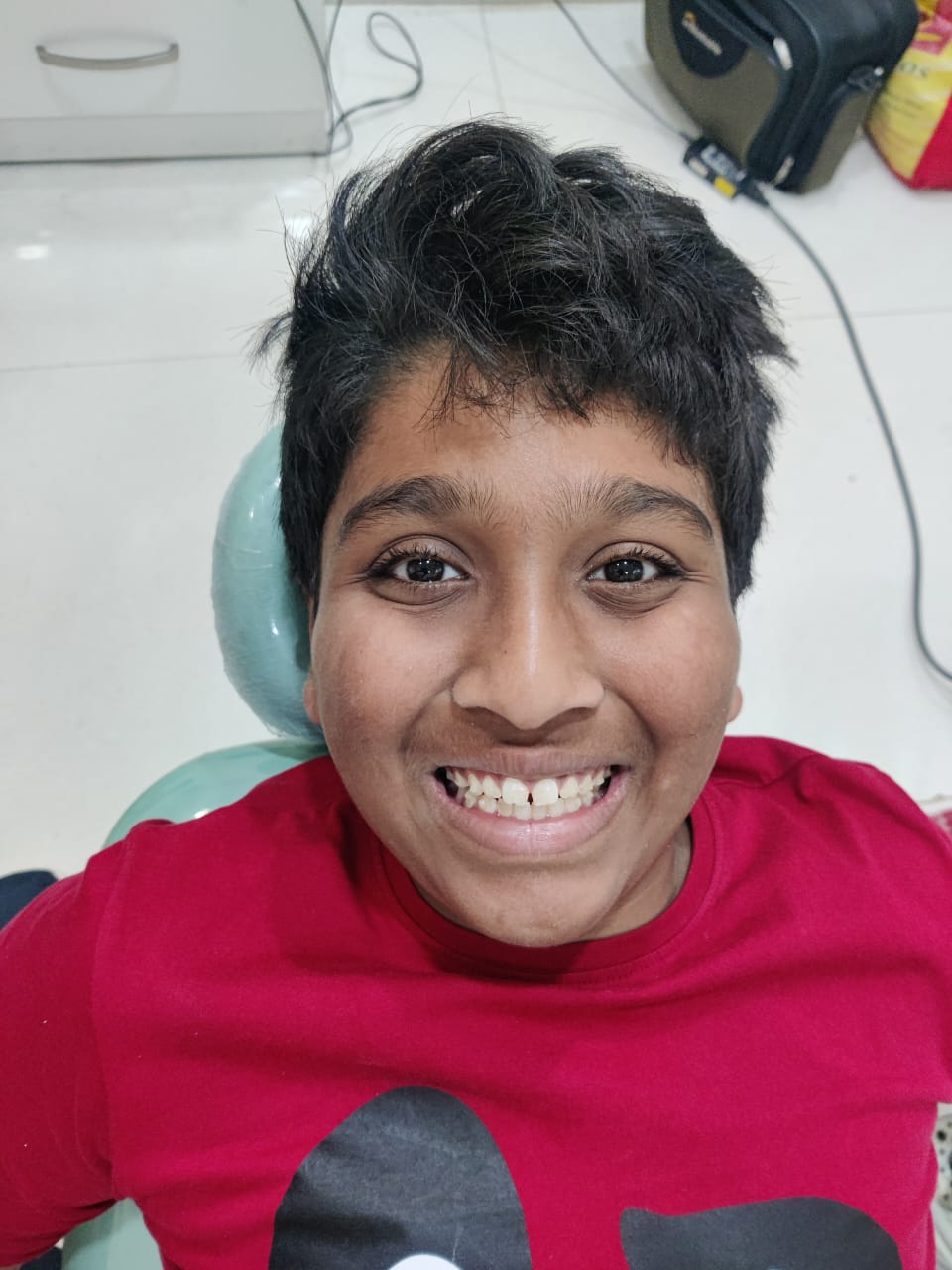 Patient smiling after treatment